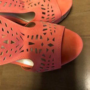 Catos Orange Platform Sandals